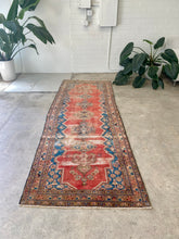 Load image into Gallery viewer, Henry | 3.6x10 | Surreal Antique Malayer Sarouk Serapi - The Curated Loom