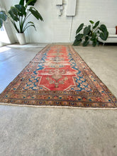 Load image into Gallery viewer, Henry | 3.6x10 | Surreal Antique Malayer Sarouk Serapi - The Curated Loom