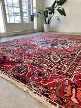 Load image into Gallery viewer, Janetta | 8.2x11.9 | Stunning Butterfly Geometric Persian Bakhtiar - The Curated Loom