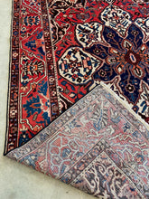 Load image into Gallery viewer, Janetta | 8.2x11.9 | Stunning Butterfly Geometric Persian Bakhtiar - The Curated Loom