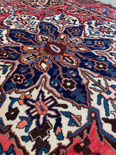 Load image into Gallery viewer, Janetta | 8.2x11.9 | Stunning Butterfly Geometric Persian Bakhtiar - The Curated Loom