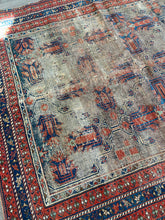Load image into Gallery viewer, Scarlette | 4.3x5.0 | Truly Stunning Worn Antique Persian Afshar