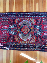 Load image into Gallery viewer, Wells l 3.1x10.1 l Rare collectors Eagle kazak runner