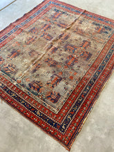 Load image into Gallery viewer, Scarlette | 4.3x5.0 | Truly Stunning Worn Antique Persian Afshar