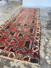 Load image into Gallery viewer, Rhett | 2.7x7.0 | Antique Serapi Heriz | Geometric Worn Tribal Runner