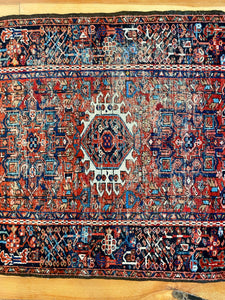 Luca | 3.2x4.2 | Stunning naturally worn Caucasian Kazak