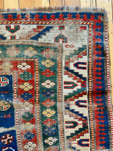 Oslo | 4.4x6.7 | Charming Primitive 1860 Caucasian Kazak |