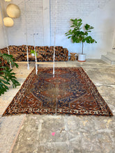 Load image into Gallery viewer, Napa | 7.2x10.0 | Awesome floral + tribal antique rug
