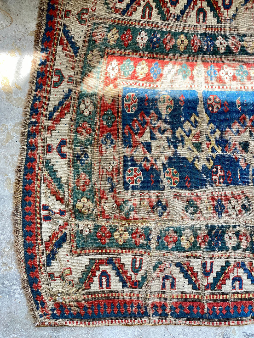 Oslo | 4.4x6.7 | Charming Primitive 1860 Caucasian Kazak |