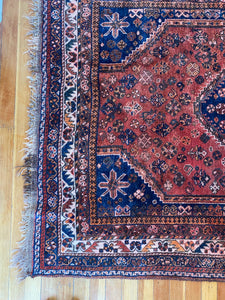 Sutton l 4.4x7 l Rich and Moody Red & Blue Qashgai