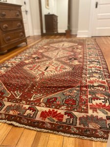 Mils | 5.1x9.9 | Qashqai floral boteh rug