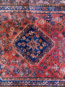 Sutton l 4.4x7 l Rich and Moody Red & Blue Qashgai